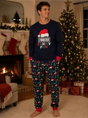 Forced Family Fun Christmas Lounge Set Size Medium